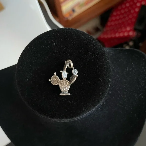 💥💫Small sterling silver cactus pendant & another 🌵 in gold tone - Picture 3 of 4